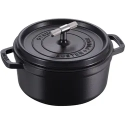 Staub - Buster Punch Cocotte - Black - 24 cm, Pfanne + Kochtopf, Schwarz