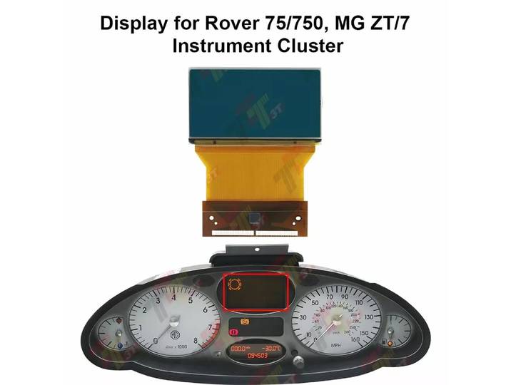 Tableau de bord LCD pour Rover 75 750 MG ZT 7, affichage du groupe d'instruments