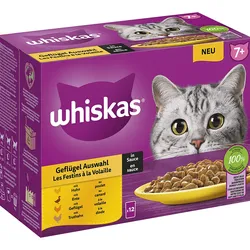 Whiskas Whiskas Multipack 7+ Geflügel Auswahl in Sauce 4x1.02 kg
