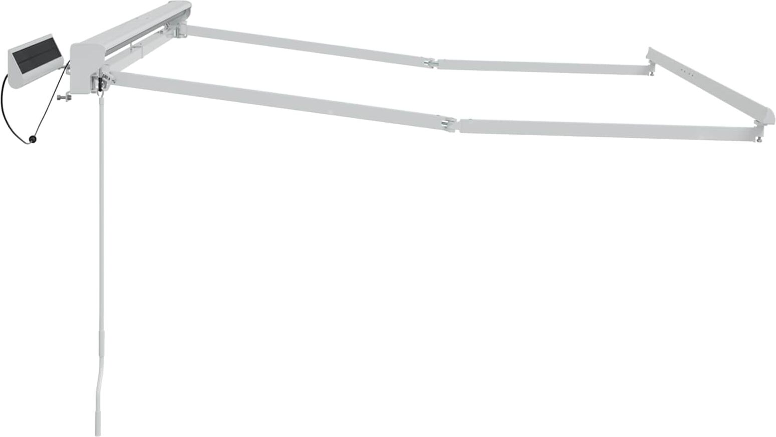 vidaXL Solar Electric Awning Frame 3.5 x 2 m Blanc
