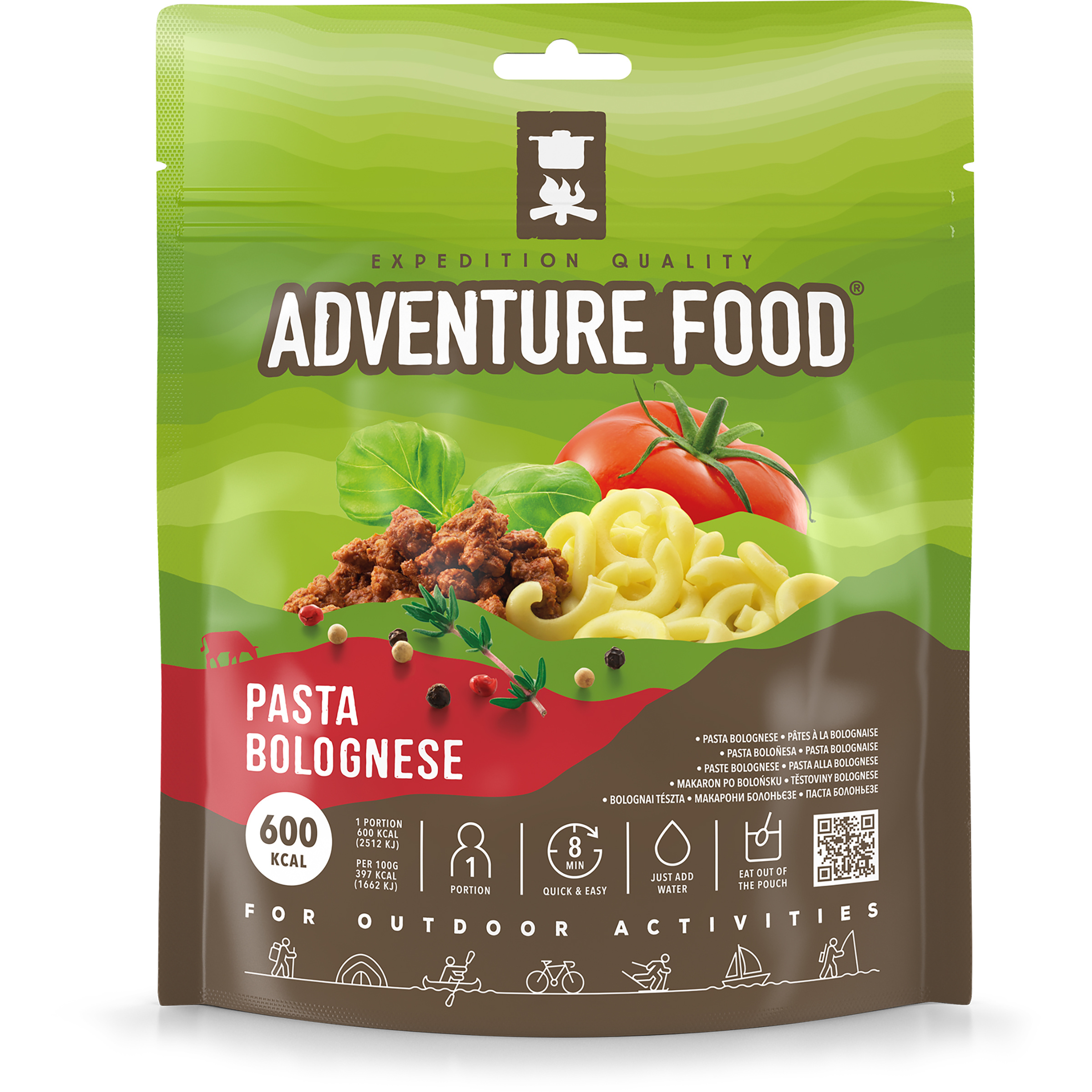 Adventure Food Pasta Bolognese Trekkingnahrung Größe Einzelpackung
