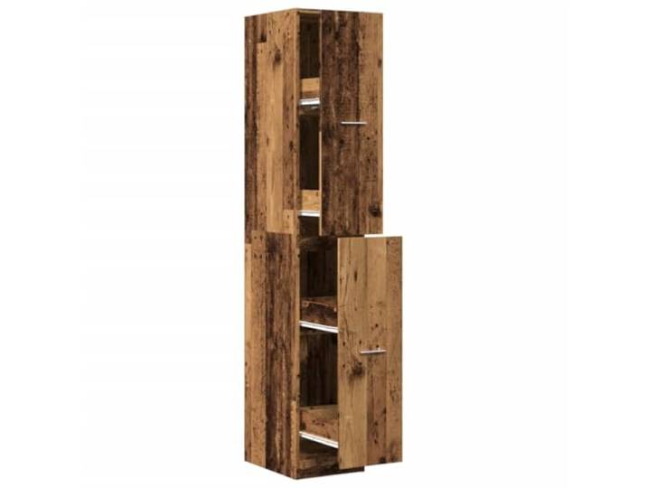 HGFDVCMR Apothekerschrank Altholz-Optik 30x41x174,5 cm Holzwerkstoff Schmaler Küchenschrank und Beistellschrank für Wohnzimmer oder Büro mit 4 Schubladen für kompakte Raumnutzung.