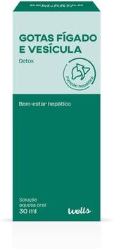 Wells Gotas Bem-Estar Hepático Detox 30 ml
