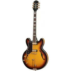 Epiphone Sheraton Vintage Sunburst Premium Gigbag - E-Gitarre Lefthand
