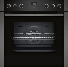 Neff E1ACE2AG3 Einbau-Herd kochfeldgebunden 60cm GraphiteGrey EasyClean LCD-Display 7Heizarten