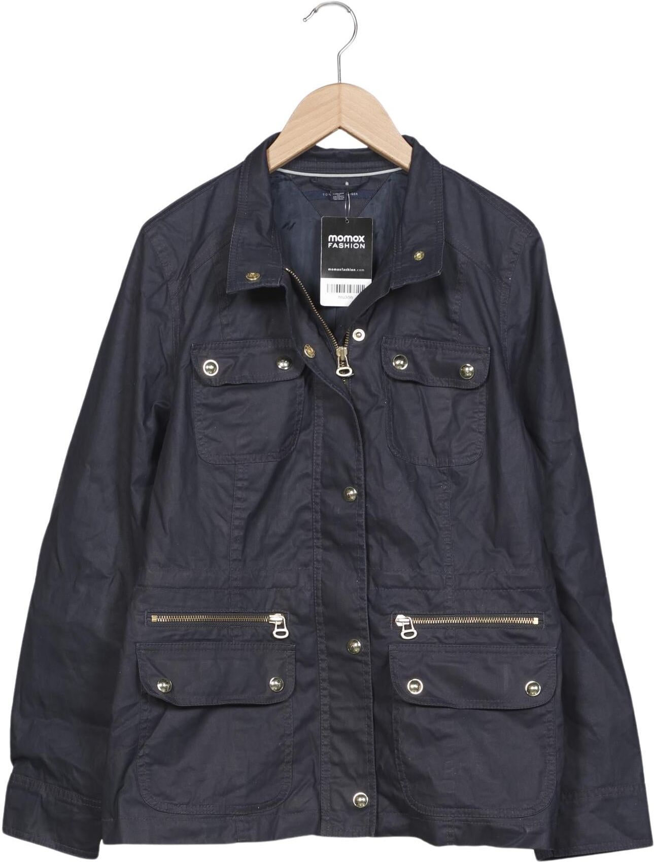 Tommy Hilfiger Damen Jacke, Marineblau, Gr. M, Baumwolle - Second Hand