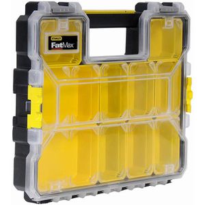 Stanley Sortimentskasten FATMAX Pro, 1-97-519, 44,6 x 7,4 x 35,7cm, Kunststoff, mit 10 Fächern