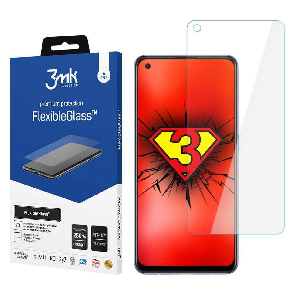 3MK FlexibleGlass Oppo Reno 6 Lite hibridinis stiklas (1 Stk., Oppo Reno 6 Lite) (3MK2491)