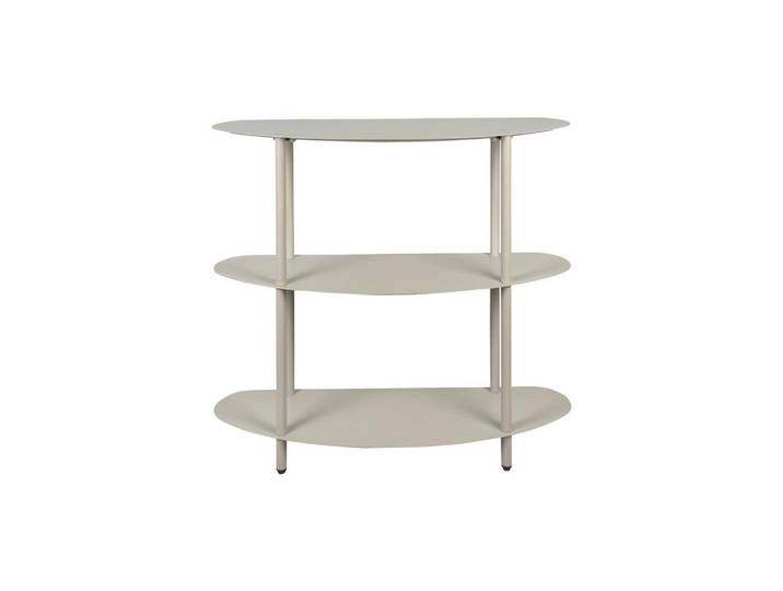 Leitmotiv Dekowandregal, Hellgrau, Metall, Uni, rechteckig, 90x82x28 cm, zum Stellen, Wohnzimmer, Regale, Wandregale