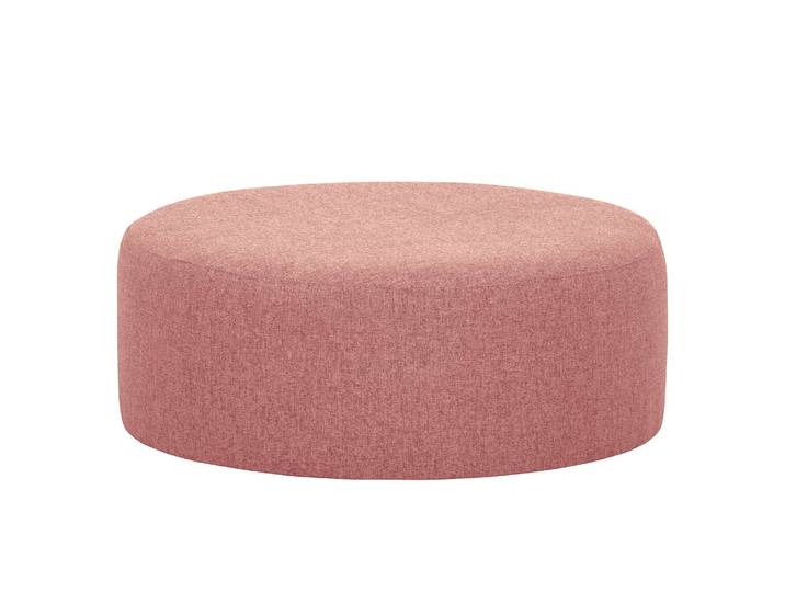 Polsterhocker Vagnas I 80 x 80 x 30cm Pink/Mauve Webstoff Nere: Mauve