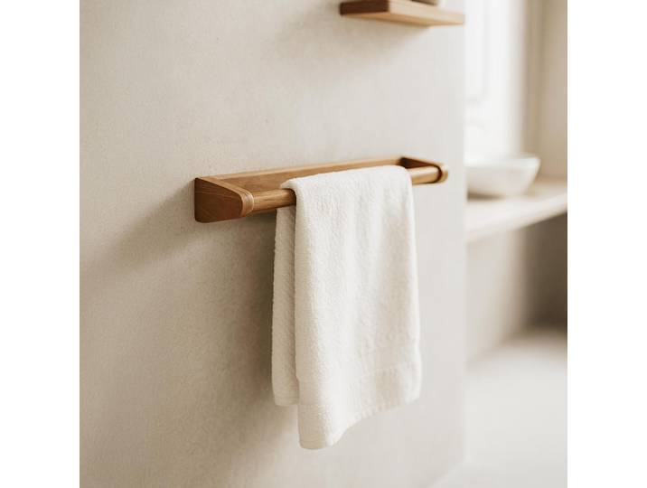 Porte serviettes en bois de teck