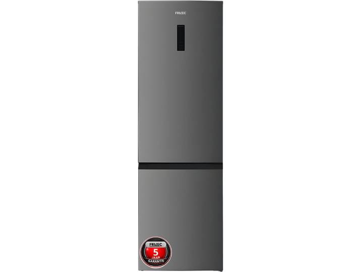 Frilec BONN388-NFD-040AIN - Koelvriescombinatie - Zuinig A-Label - 201 cm Hoog - Display - Fast Freeze - 35db - 5 Jaar Garantie - 377L - No Frost - Inox