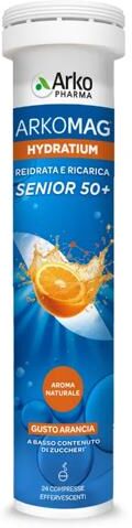 Arkopharma Arkomag Hydratium Senior 50+ 24 Compresse Gusto Arancia