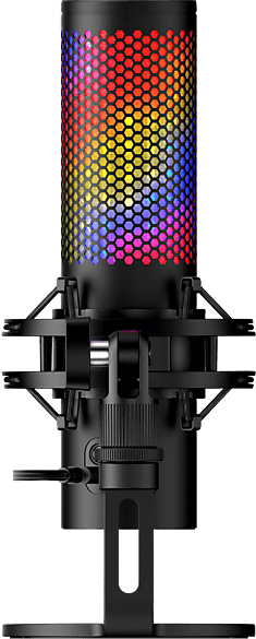 Micrófono - HYPERX QuadCast 2 S, USB, Sensor para silenciar, Indicadores LED, Negro
