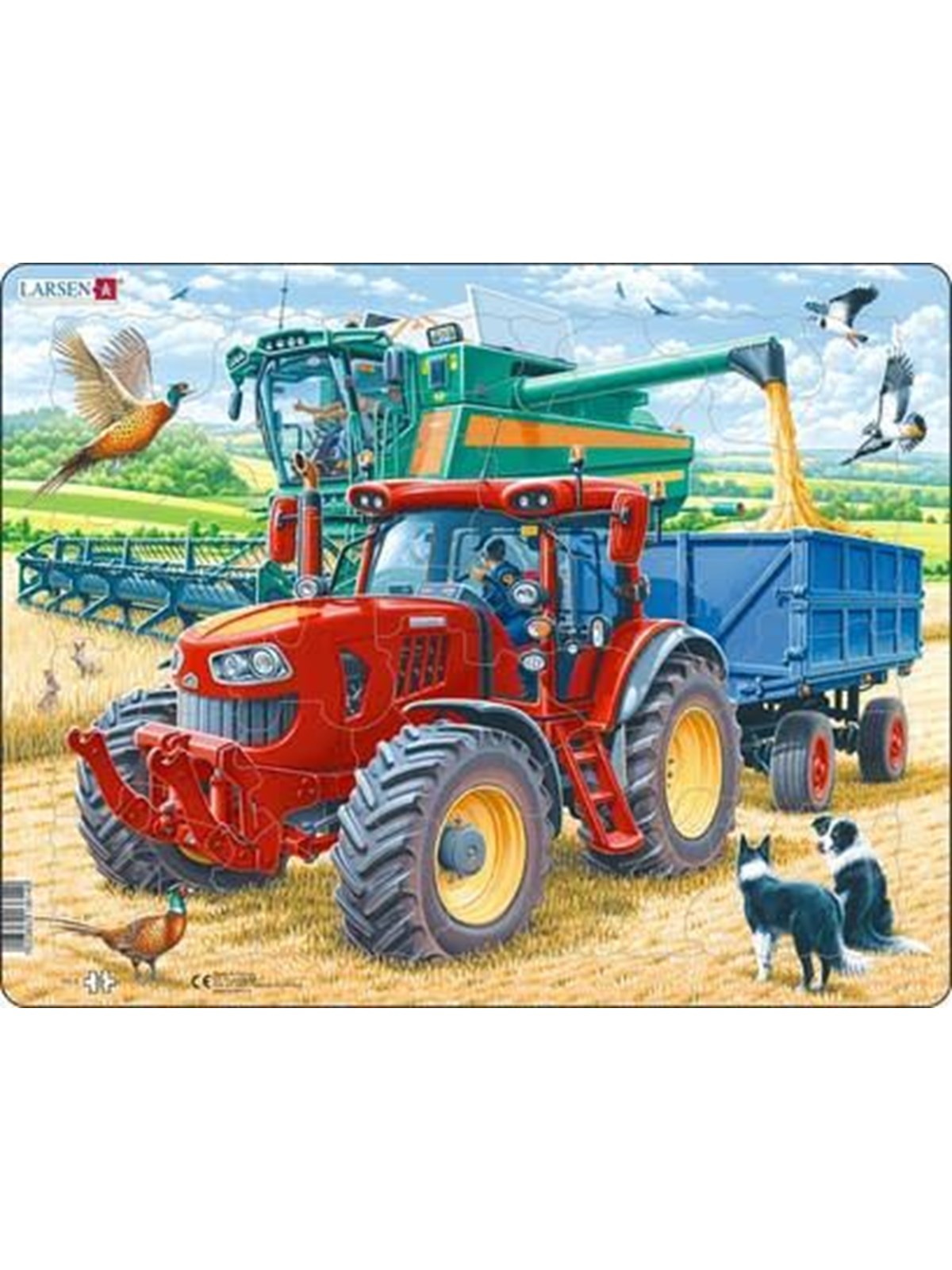 Larsen Puzzles Harvest Jigsaw Puzzle - 39 pieces Maxi (36.5 x 28.5 cm) 2D Puzzles