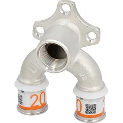 Uponor S-Press PLUS U-Wandscheibe Ø20mm-DN15 (1/2")-Ø20mm IG