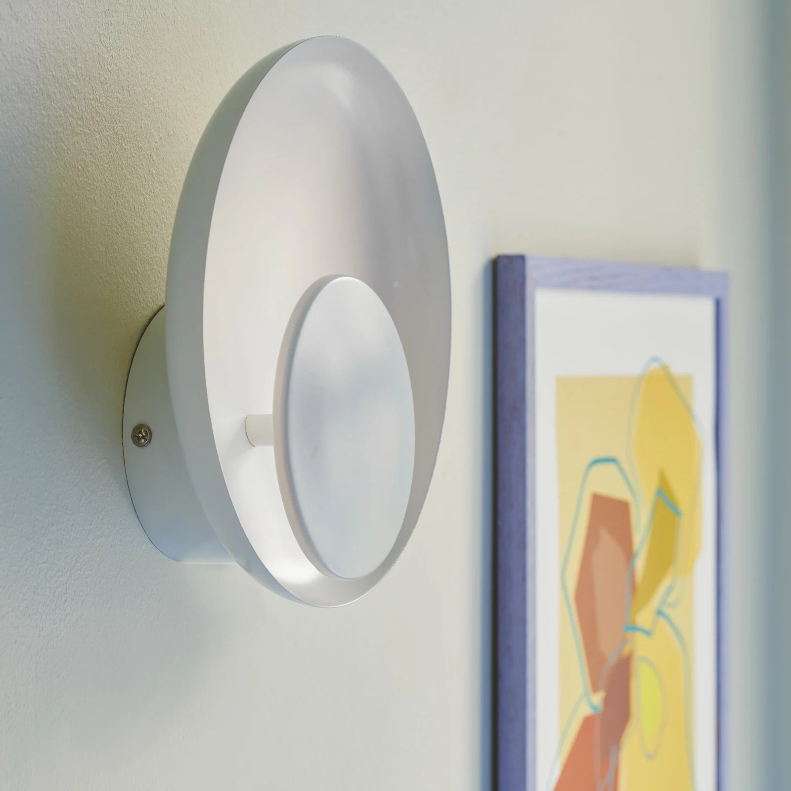 Nordlux Marsi Design Wandlamp Wit - Rond - Metaal - LED