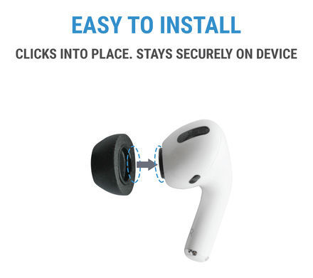 Comply Foam Tips 2.0 Air Pods Pro L nero