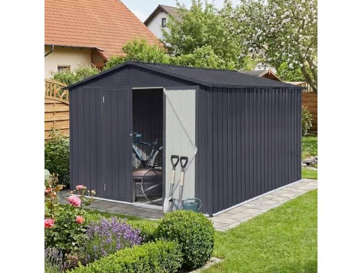 Albatros Gerätehaus 2XL RAL7016 259x313x192cm, 15,5m³, abschließbar