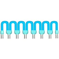 Schneider Electric ABFC08R02B Einlegebrücke für Anschlussklemmenblock, für allgemeinen DC, blau, 2 cm