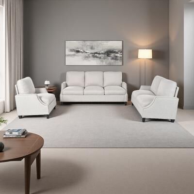 ZWYO HOSIMU Polyester Modern Sofa Set with Pocket Spring Cushions (6-Seater)