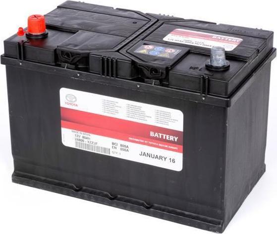 TOYOTA Avensis Hiace Land Cruiser Batterie 60Ah 540A 28800-AZC25 OE