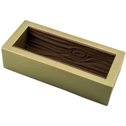 Silikomart Magic Wood, Backform, Braun, Gold