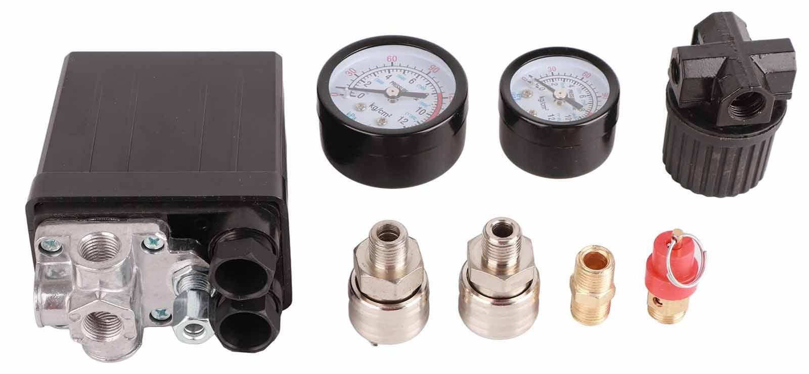 Selius Luchtcompressor Drukschakelaar Regelklep 1/4in 90-120PSI 220V