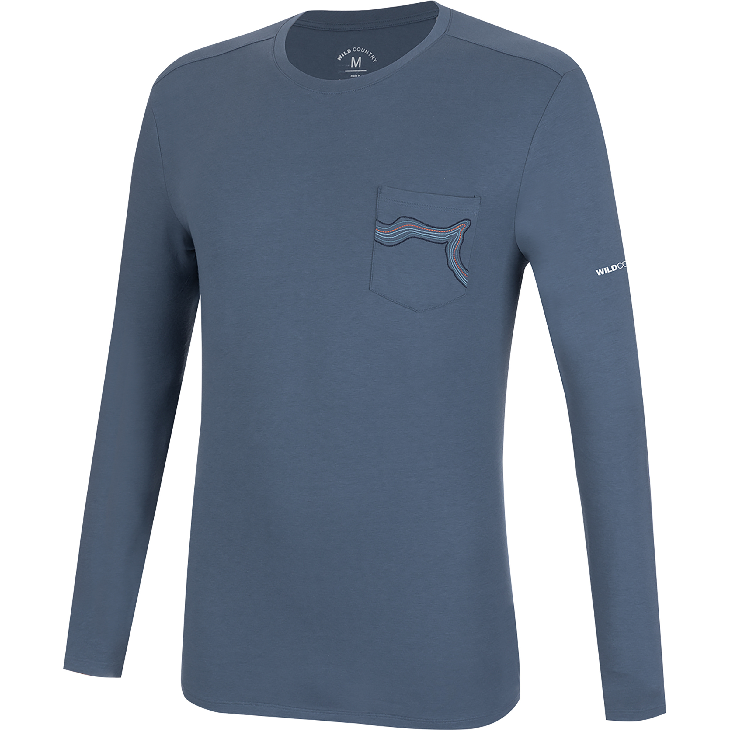 Wild Country Session 3 Herren Longsleeves blau Größe S Bouldern | Sportklettern | Lifestyle Hautfreundlich Lyocell (Tencel)
