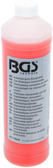BGS Concentré shampooing auto, rouge, 1000 ml ; BGS technic (74415)