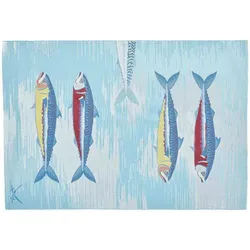 Sansibar In- & Outdoorteppich Rantum Beach SA-015 turquoise 160 x 230 cm