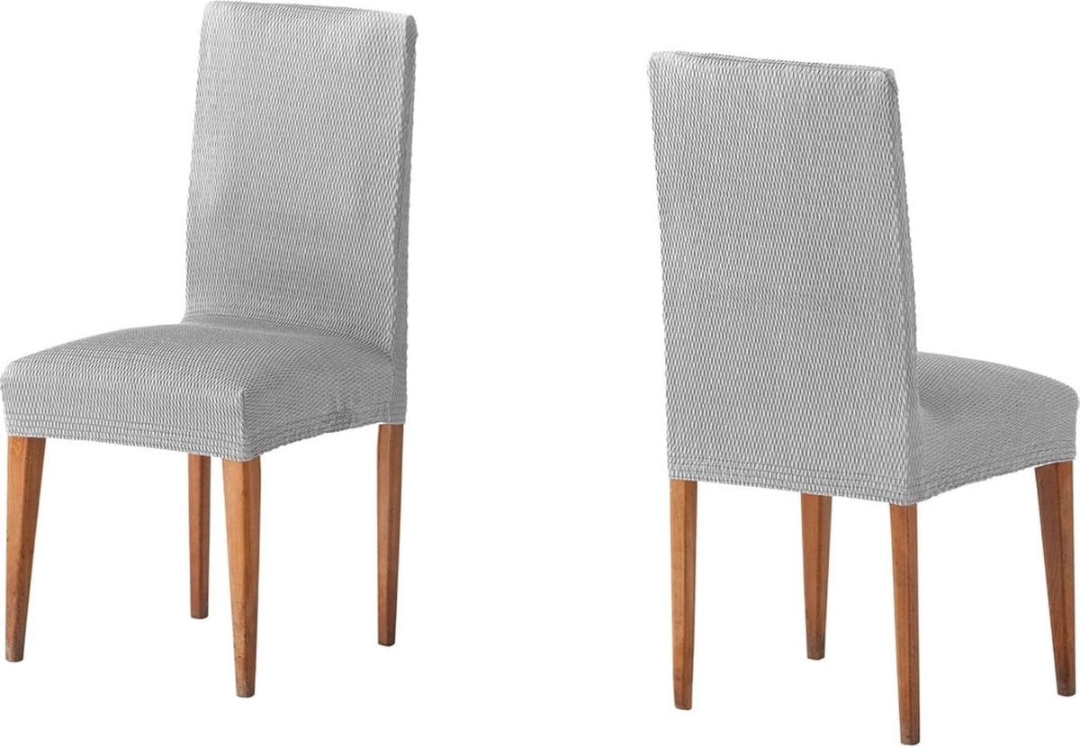 2x Elastische en extra zachte rugleuninghoezen voor sofa Alma