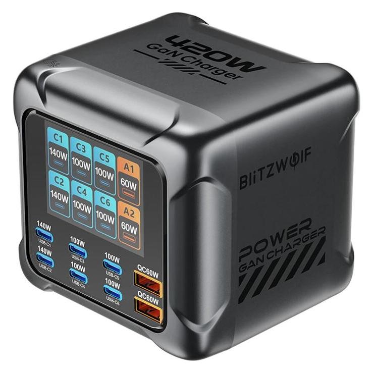 BlitzWolf BW-S33 420-W-Ladegerät, 8 Anschlüsse (BW-S33)