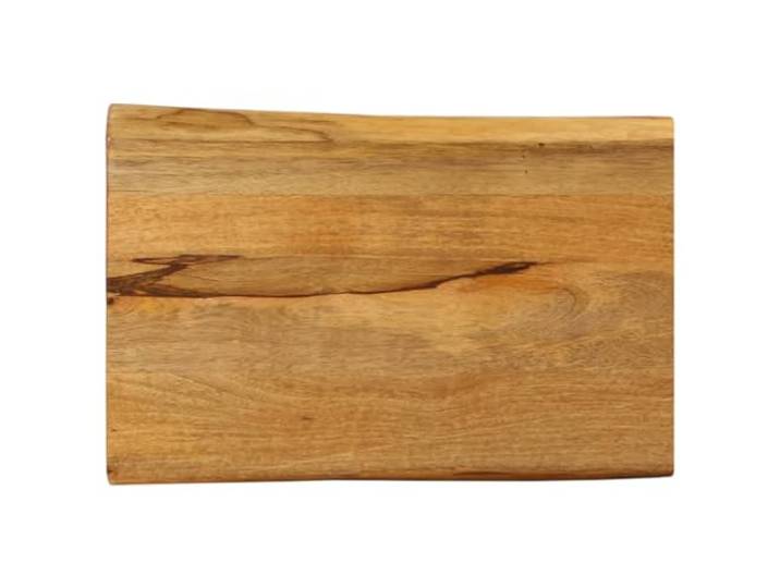 HEFZGDB Massivholz Tischplatte mit Baumkante 70x40x3,8 cm aus Mango Naturkante rustikale Tischplatte Ersatztischplatte für Homeoffice und Gewerbe Einfache Reinigung mit feuchtem Tuch