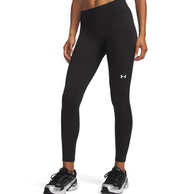 Funktionstights UNDER ARMOUR "UA COLDGEAR LEGGING", Damen, Gr. XS, N-Gr, schwarz (ultimate schwarz, weiß), Obermaterial: 87% Polyester, 13% Elasthan, Hosen, für Sportmode und Fitness, sportlicher Stil, bequeme Passform