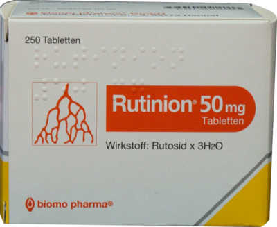 biomo pharma GmbH RUTINION Tabletten 250 St 00892659