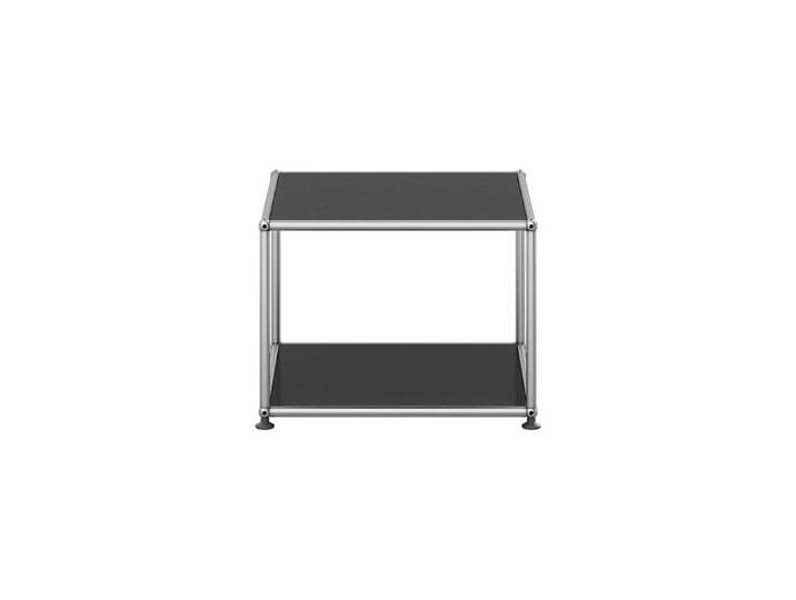 USM Haller Beistelltisch M22 graphitschwarz offen T 523 cm 52.3x39x52.3