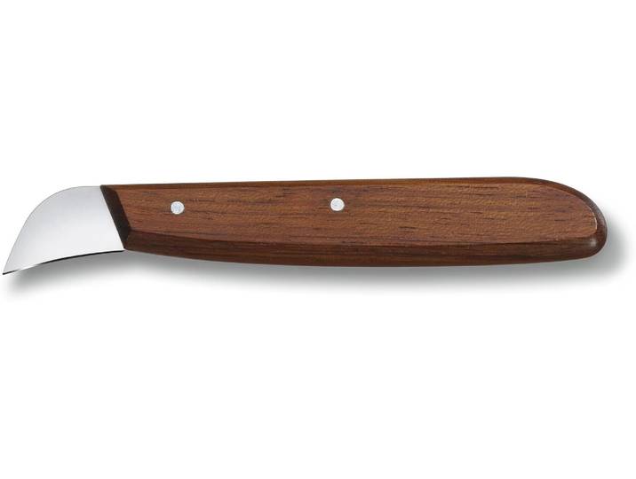 Schälmesser VICTORINOX Wood 1 Stück, Braun , braun, Klingenlänge 2cm, Edelstahl, Holz, Kochmesser, Schälmesser
