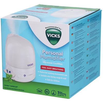 Vicks Luchtbevochtiger Ultrasoon Koele Nevel Vul510E4 1 St