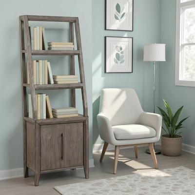 Bridgevine Home Avana Universal Bookshelf Pier, No Assembly Required, Smoky Greige Finish