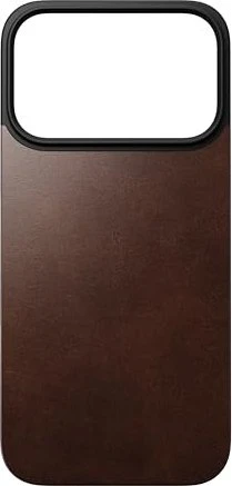 Nomad Magnetic Leather Back Rustic Brown (Horween) Magsafe iPhone 17 Pro