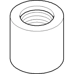 Dornbracht Adapter Regenbrause chrom 092403136-00 092403136 D 33 x 32 mm Chrom