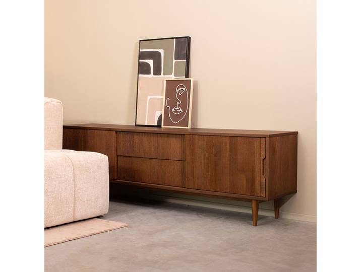 LABEL51 Tv-meubel Jule - Walnoot - Eiken - 200 cm