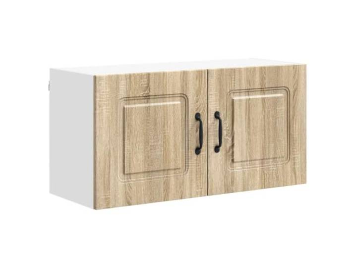 fsahslih Küchen Wandschrank Sonoma-Eiche 80x31x40 cm Hängeschrank Stabiler Hängeschrank aus Holzwerkstoff für Ihre Küche und Esszimmer. Bietet viel Platz für Töpfe, Geschirr und Zubehör.