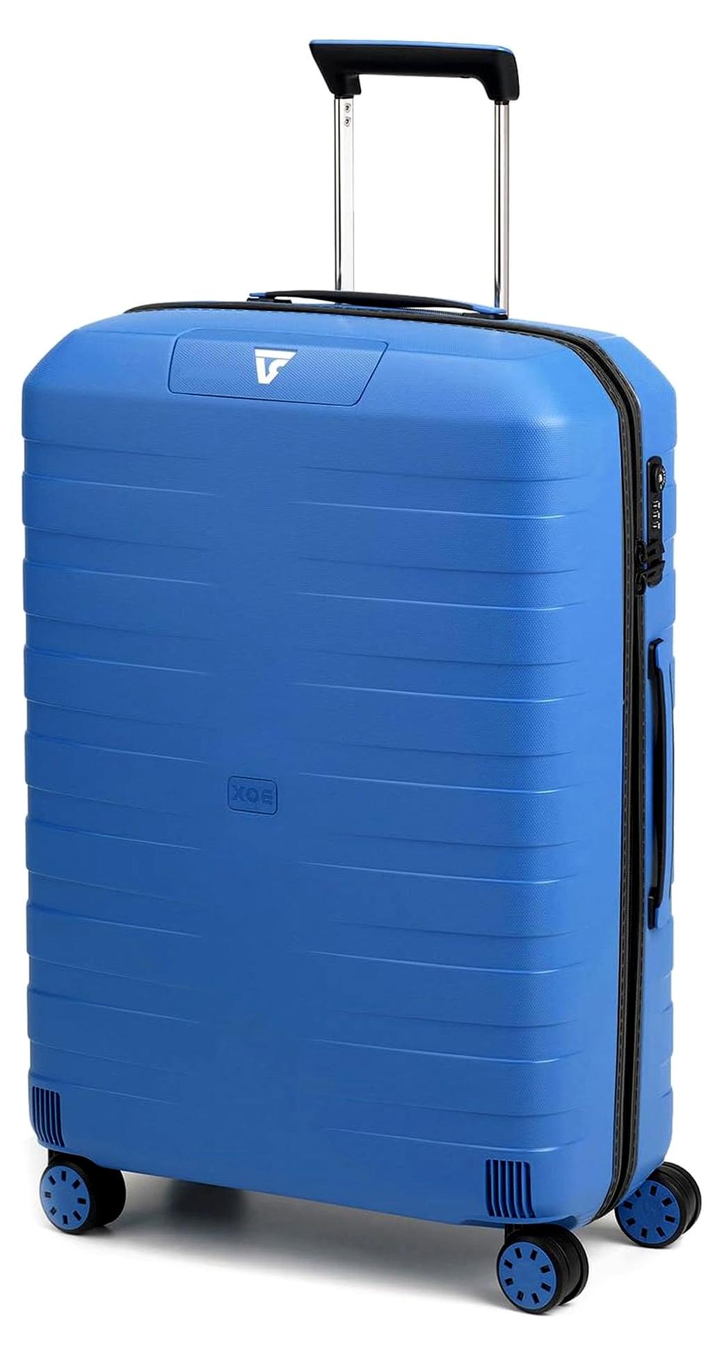 Box Sport Koffer in Schwarz und Ultramarinblau, 69 cm