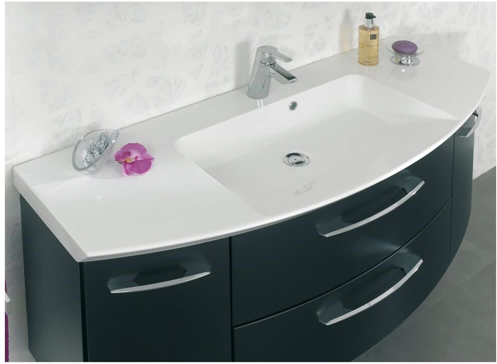 Pelipal Cassca Mineralmarmor Waschtisch 141 cm, Badkeramik, CS-MMWTR51-141-w, weiß