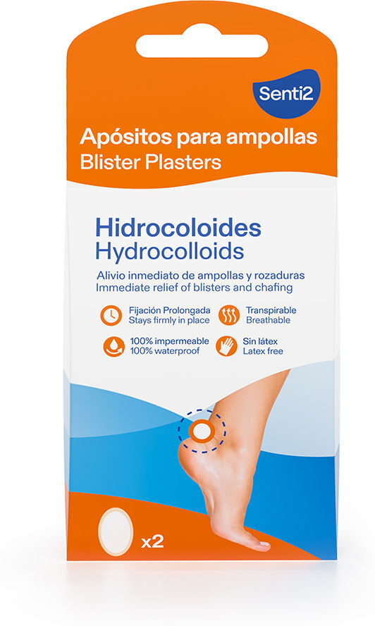 Senti2 Apósitos hidrocoloides para ampollas 2 u