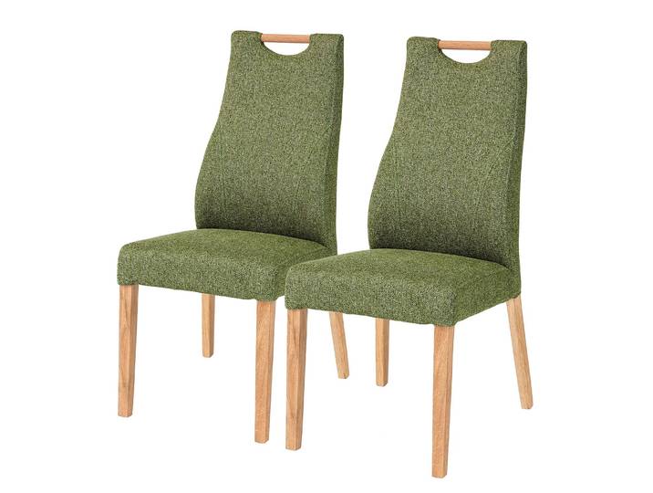 Chaise capitonnée Spofford lot de 2 47 x 104 x 44cm Vert/Vert olive