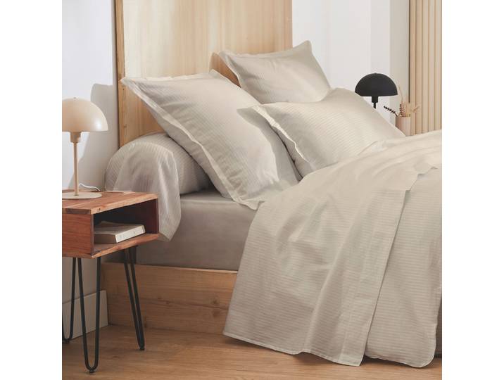 Taie d'oreiller Grand Hôtel sable 50x70 Tradilinge