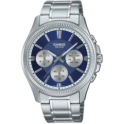 Casio MTP-1375PD-2A1VEF Herrenuhr Multifunktion Stahl/Dunkelblau